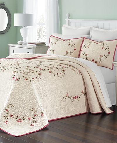 Martha Stewart Collection Westminster Vines Bedspread, Only at Macy's