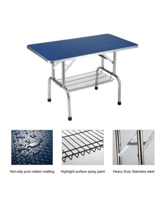 46" Large Heavy Duty Pet Grooming Table for Dogs and Cats with Adjustable Arm