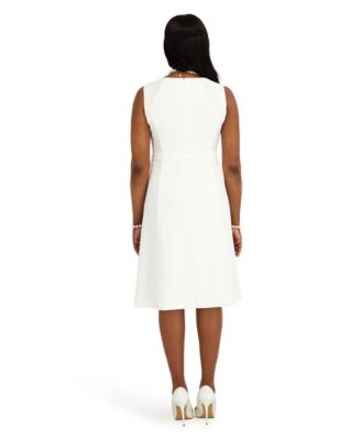Kasper Women's White A-Line Dresses | Macy's