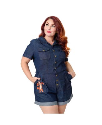 Women's Plus Size Garage Style Romper