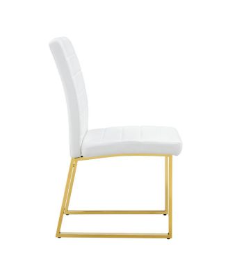 4-Pack Heavy-duty Chairs: 2.1" Cushion, Iron Frame, Home/Office