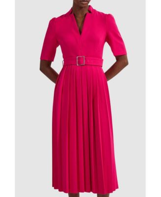 Women's Crepe Forever Pleat Midi Dress