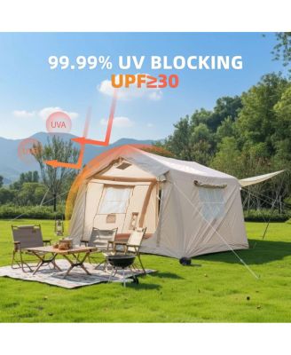 Inflatable Camping Tent 4-6 Person, Easy Setup, 8.2'x10.5