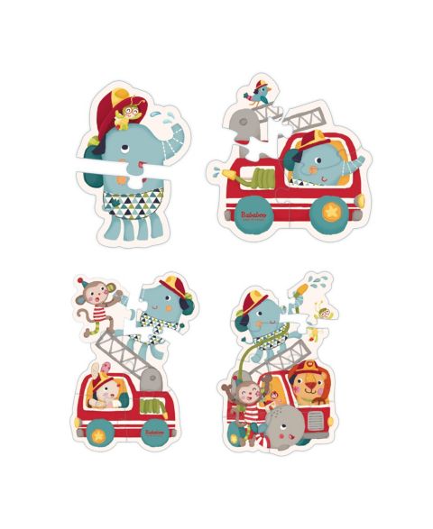 Детский пазл Bababoo and friends Lolo Elephant Fire Fight 20-Piece Figure Puzzle, от 2 лет, цвет: Open Miscellaneous