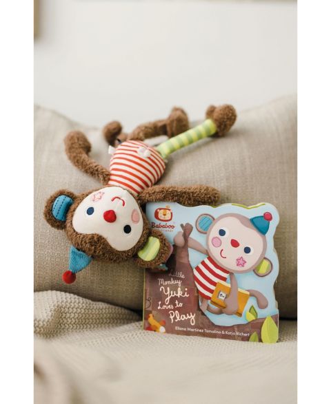 Детские мягкие игрушки Bababoo and friends Yuki Plush and Book, 2-Piece Set, цвет: Open Miscellaneous