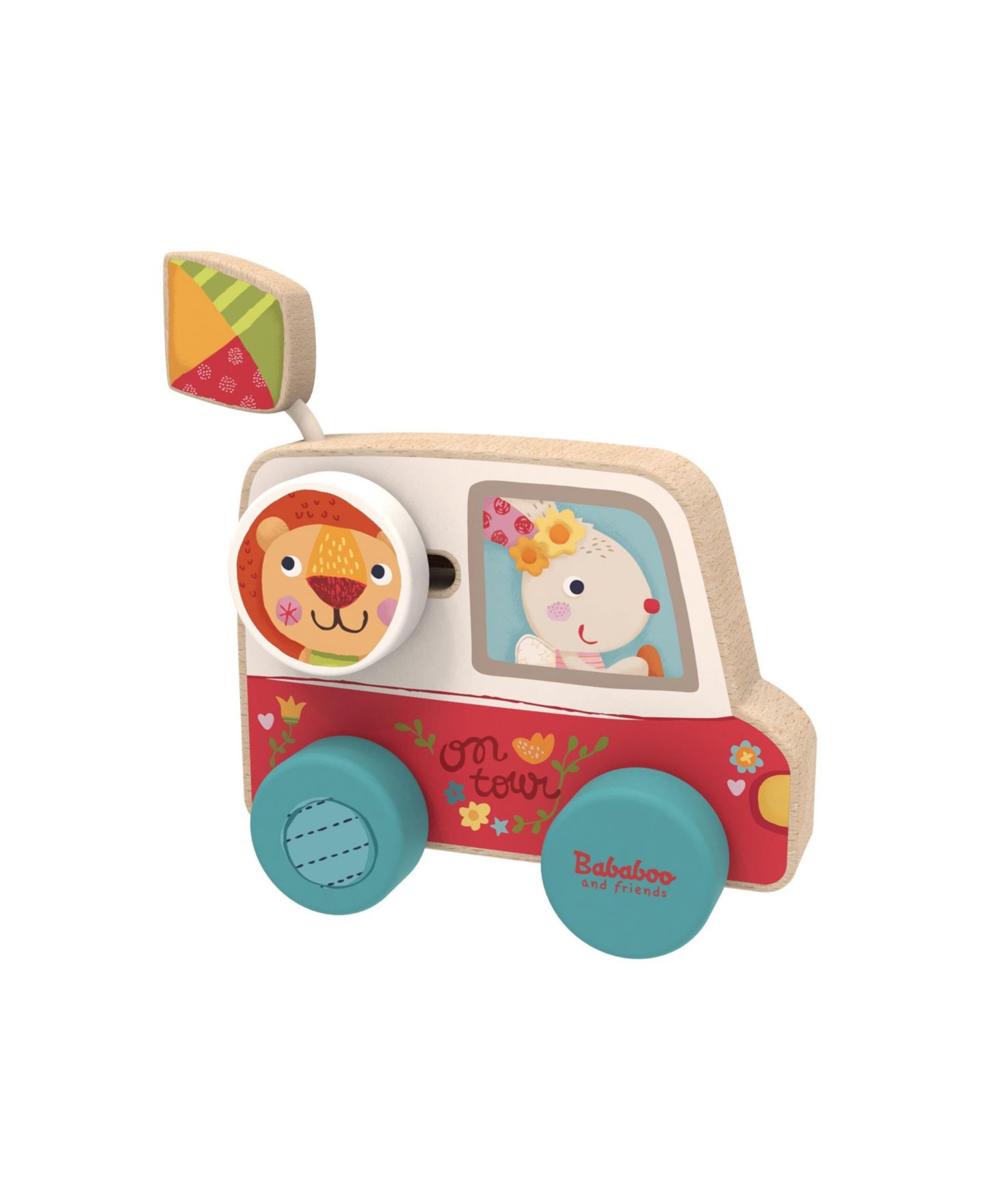 Детская игрушка Bababoo and friends Pippa Bunny Flower Bus Toy, Ages 10 Months+ — фото 1