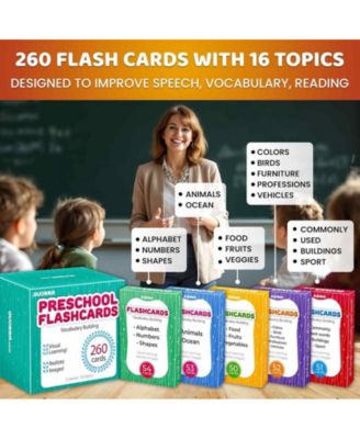 Flash Cards for Kids and Adults – Large Preschool Flash Cards for Speech Therapy, ABA Therapy, ESL Teaching
