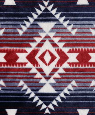 Jericho Printed Plush Throw, 70" X 50"