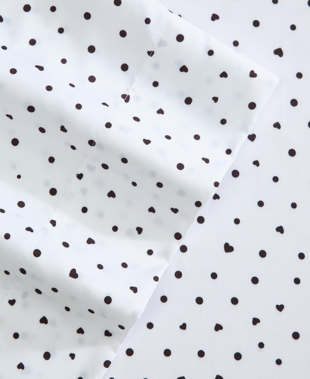 Betsey Johnson Polka Dot Heart Printed Microfiber 4-Pc. Sheet Set