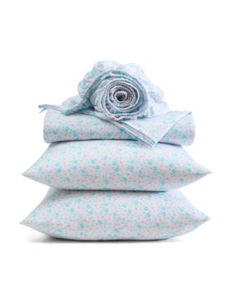 Leopard Rosettes Printed Microfiber 4-Pc. Sheet Set, Full