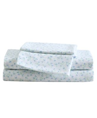 Ballet Floral Printed Microfiber 4-Pc. Sheet Set, Full