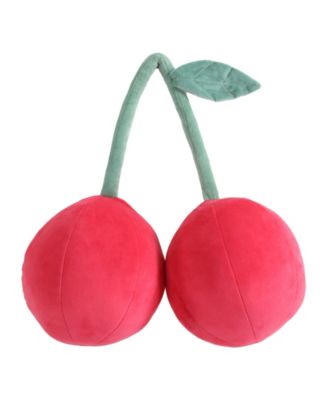 Cherry Pillow Novelty Decorative Pillow, 14" X 14"