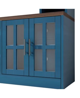  Entertainment Center with Bookshelves & Electric Fireplace for TVs up to 80