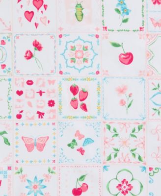 Pretty Tiles Microfiber 3-Pc. Sheet Set, Twin