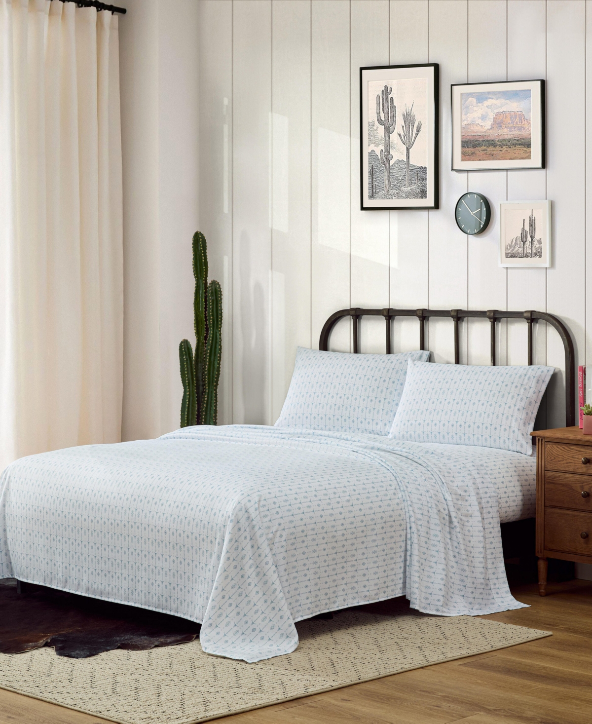 Wrangler Steer Head Stripe Microfiber 3-Pc. Sheet Set