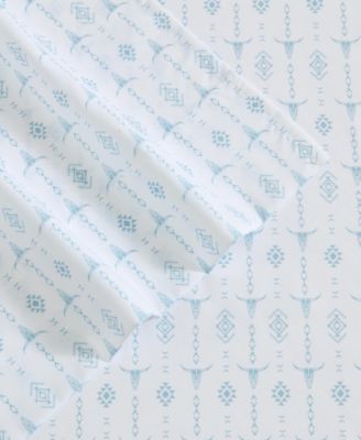 Steer Head Stripe Microfiber 4-Pc. Sheet Set, Full