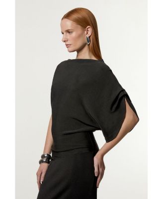 Women's Dropped Waist Asymmetric Maxi Dress