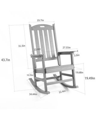 rocking chair for all seasons, sturdy HIPS, stainless steel