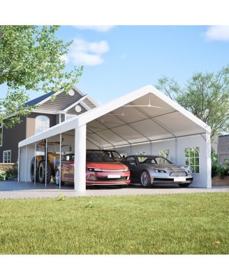 Carport Canopy 16x32 Heavy Duty Metal Carport Garage Outdoor Shelter