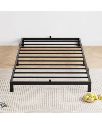 8 Inch Twin Bed Frame, Low Profile Twin Metal Platform Bed Frame Support Mattress Foundation, Easy Assembly, Noise Free