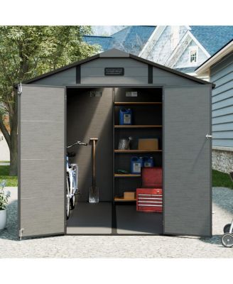 Streamdale 8x10 FT Plastic Outdoor Storage Shed - Lockable Resin Tool Shed
