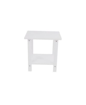 Wooden-textured imitation wood side table, simple, rich texture, small tabletop, outdoor picnic