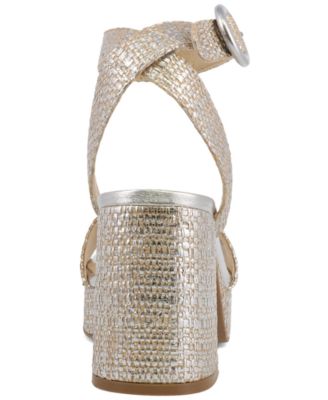 Women's Renee Raffia Block Heel Platform Sandals