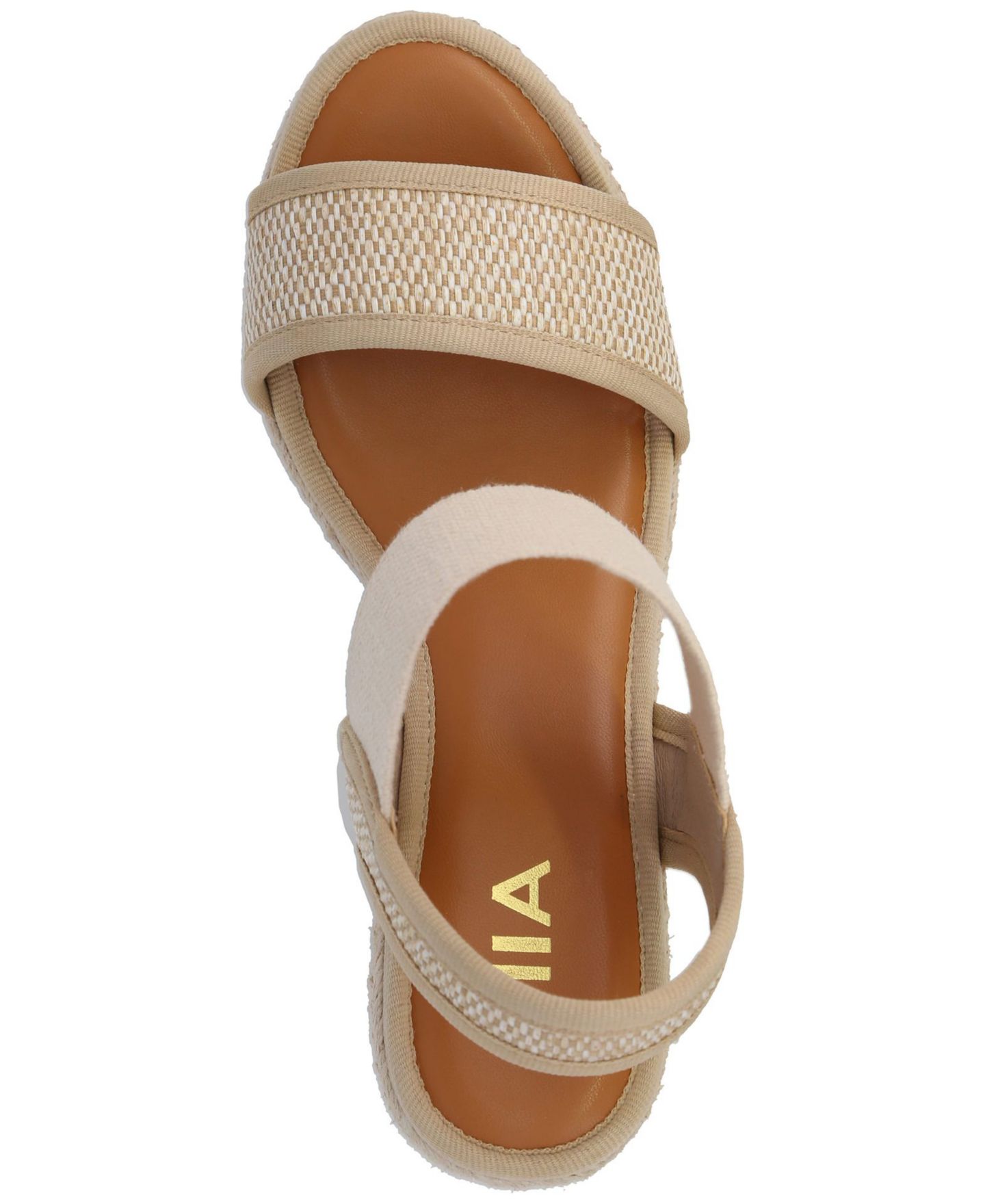 Женские сандалии MIA Berniece Ankle-Strap Espadrille Wedge, цвет: Натуральный — фото 4