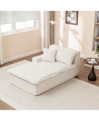 Streamdale Right Armrest Chaise Lounge Sofa Bed, Oversized Sleeper Chair for Living Room