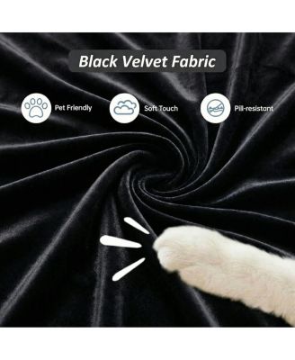 Mid Century Modern 3 Seater Velvet Chesterfield Sofa with 2 Pillows