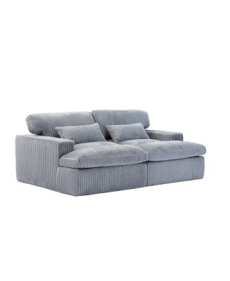 Double Chaise Lounge Indoor, Oversized Upholstered Sleeper Cloud Couch