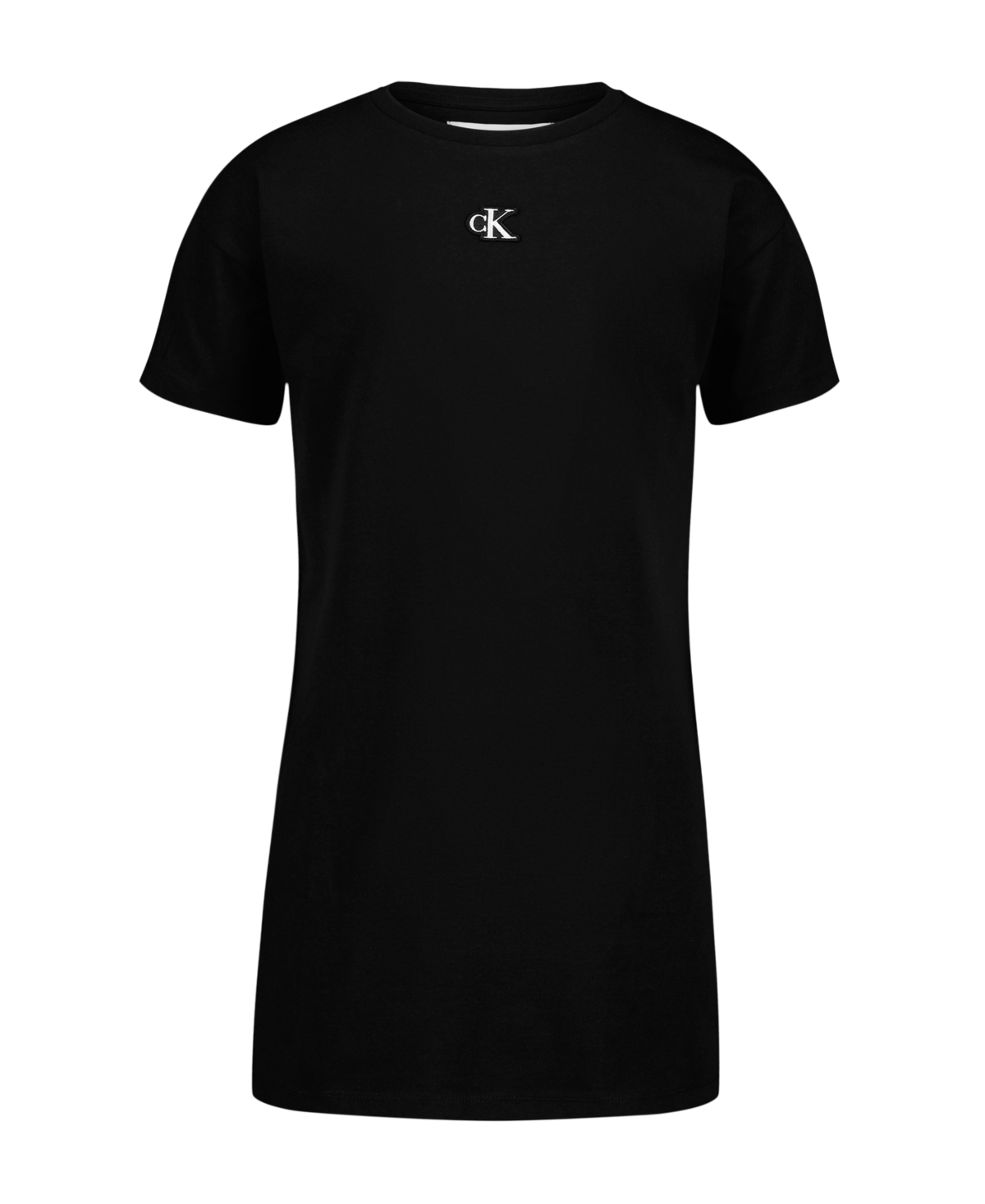Calvin Klein Girls' 8-16 Short-Sleeve Crewneck T-Shirt Dress - Oxford