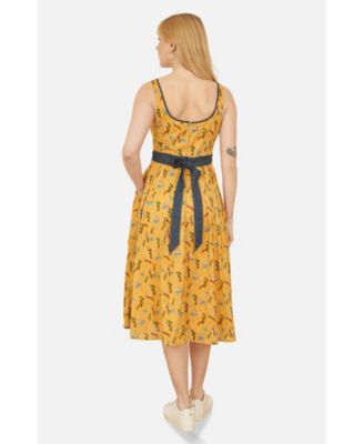 Women's Cinched Waist Skater Dress