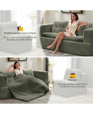 Streamdale Multi-Functional Sectional Sofa Bed with Independent Chaise Lounge