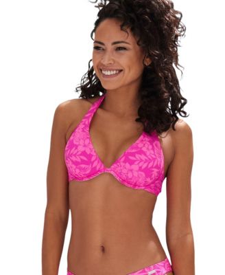 Women's Tropical Underwire Bikini Swimsuit Top Bra Sizing