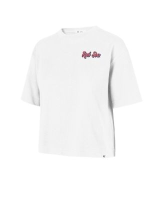 47 Brand Women's White Boston Red Sox Collage Script Reed City T-Shirt
