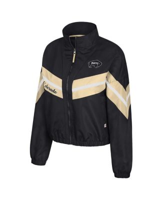 Women's Black Colorado Buffaloes Thin Ice Full-Zip Windbreaker Jacket