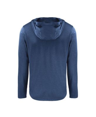 Men's Navy Milwaukee Brewers Coastline Epic Comfort Eco Hoodie Long Sleeve T-Shirt