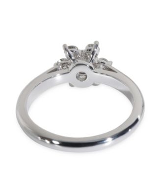 Platinum Diamond Flower Ring