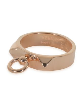 Pre-Owned HERMES Rose Gold  Small Model Collier de Chien Ring
