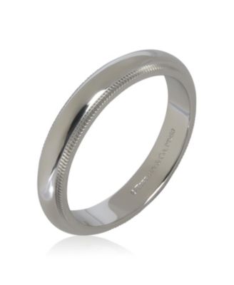 Platinum  Tiffany Together 4mm Milgrain Band