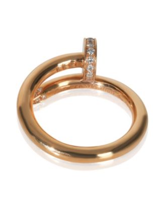 Rose Gold Diamond Juste Un Clou Ring