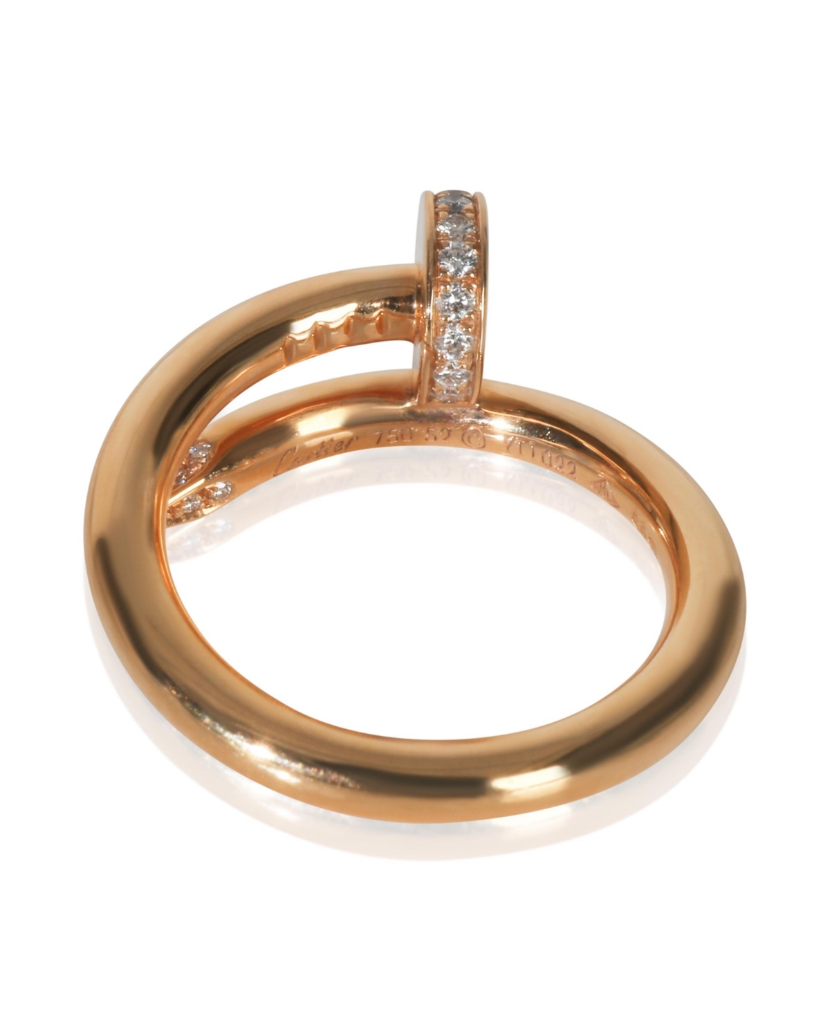 Pre-Owned Cartier Rose Gold Diamond Juste Un Clou Ring