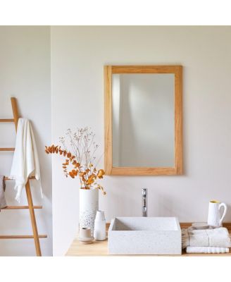 Solid Teak Framed Mirror Bathroom Living Room