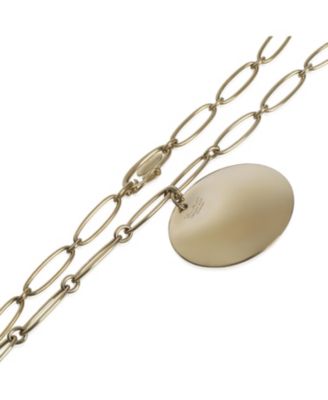 Yellow Gold  Elsa Peretti Round Disc Necklace