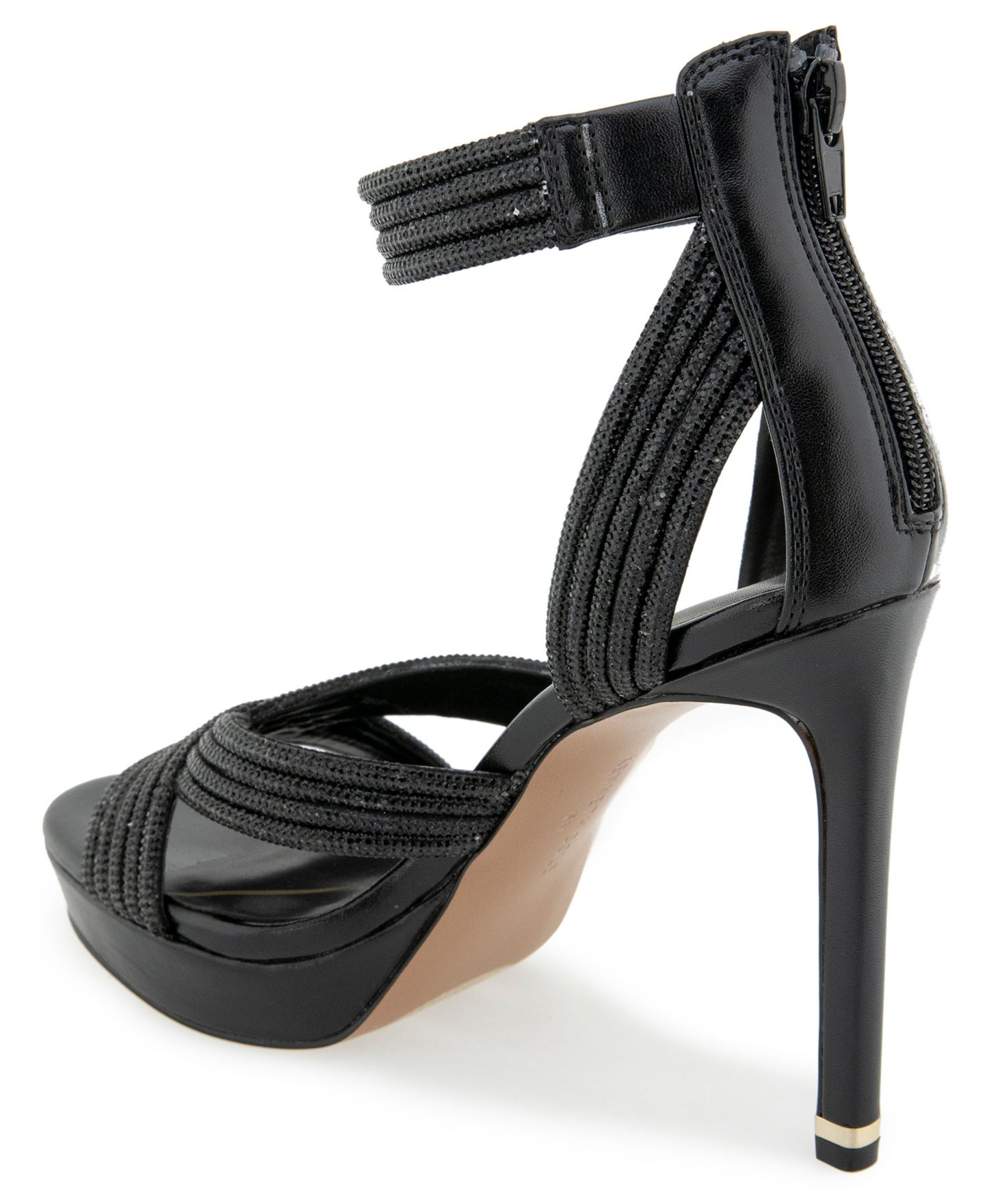 Женские сандалии Kenneth Cole New York Nadine Jewel Platform Dress Sandals, цвет: Чёрный — фото 6