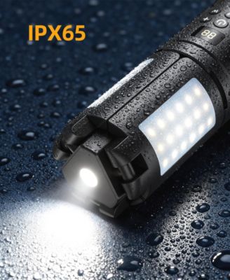 Rechargeable 10050mAh LED Camping Light, 1000LM 10W Portable Work Light with 3 Adjustable Heads, Multi Mode Emergency Lantern