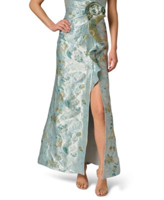 Petite One-Shoulder Gown