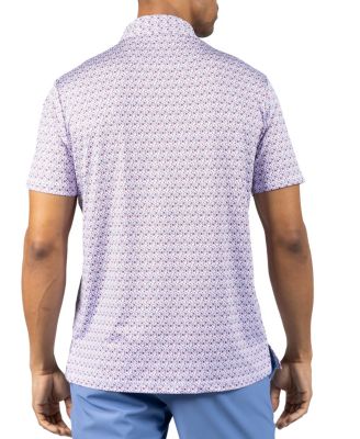 Men's Floral Chain Printed Performance Polo