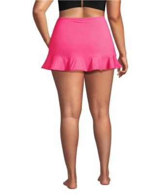Women's Ruffle Hem Mini Swim Skirt